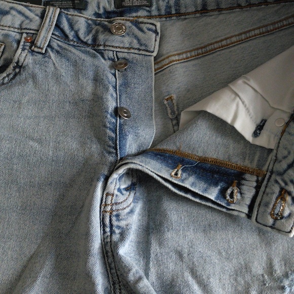 NWT Wild Fable Size 14 Super High Rise Curvy Distressed Button Fly Jean Shorts - Picture 11 of 15